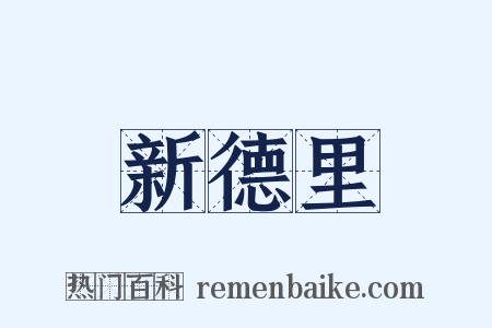 新德里是什么意思的图片